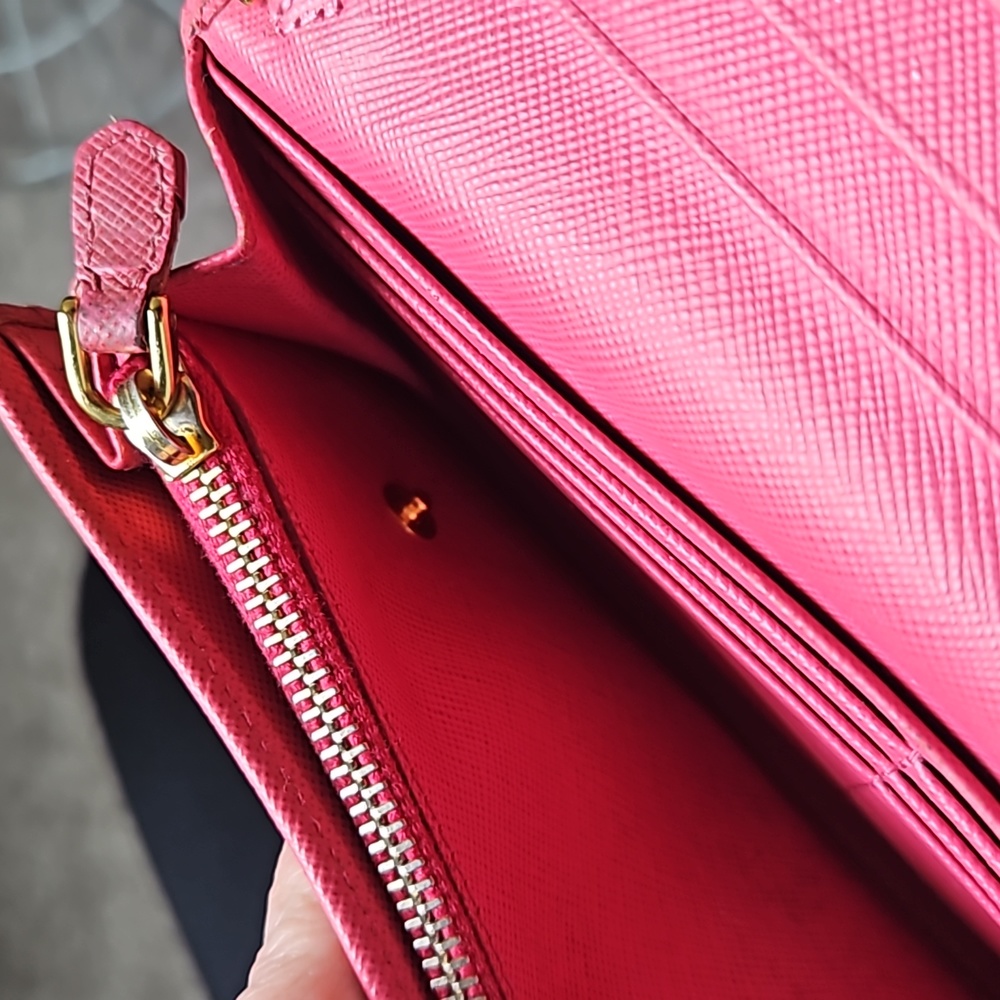 Prada Pink Leather Crossbody Bag Purse Chain Strap - Picture 12 of 17